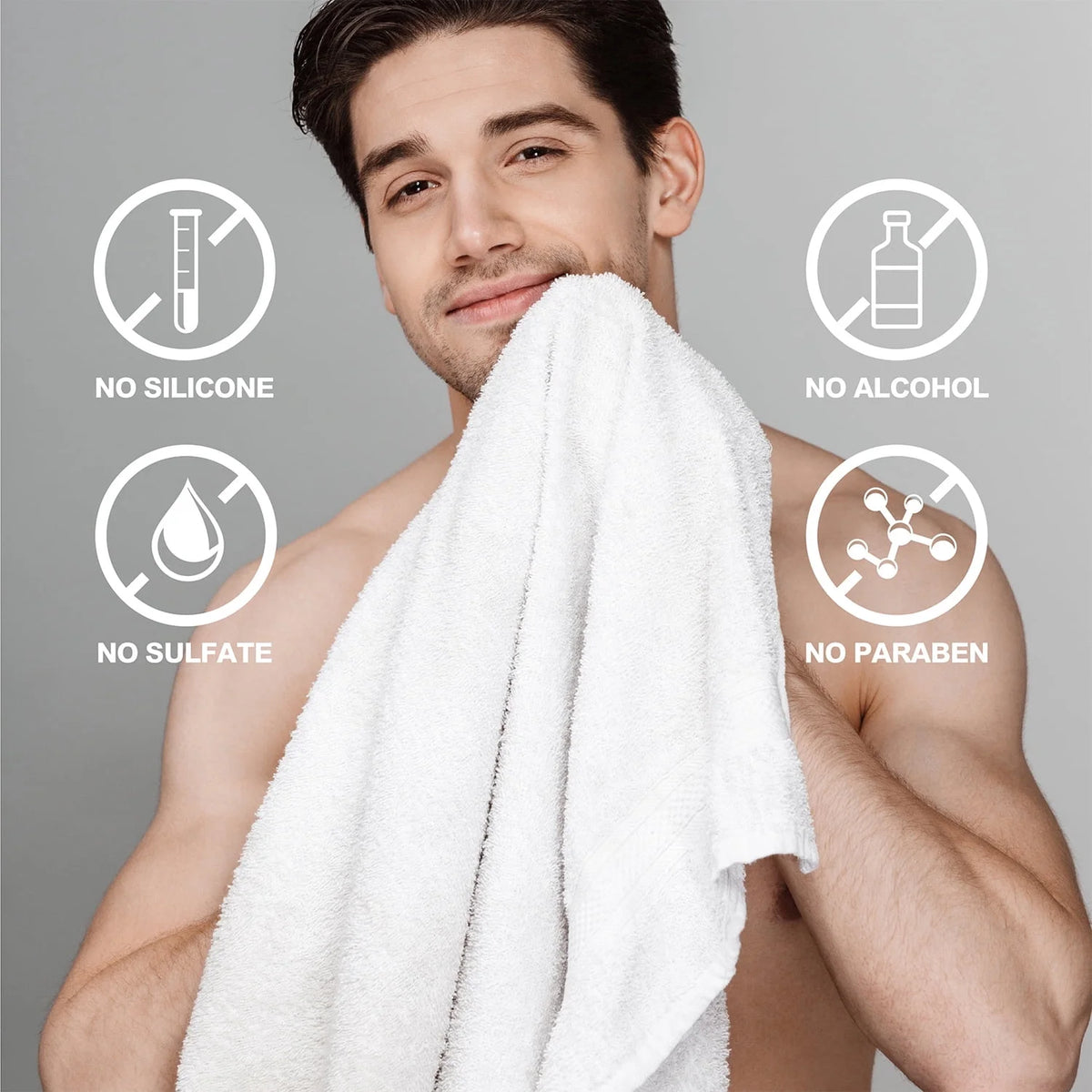 Bath Spa Gift Basket Sets for Men - 8 Pcs Leathers Skin Self Care Kits Bath Set Christmas Birthday Gifts for Him Grandpa